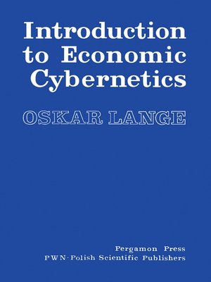 cover image of Introduction to Economic Cybernetics